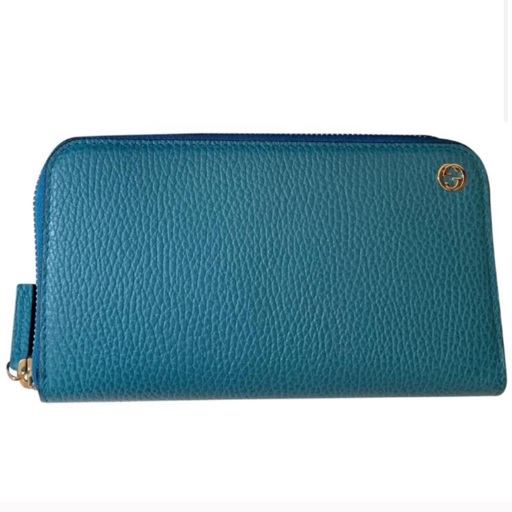 Gucci Guccissima Wallet Deep Cobalt color